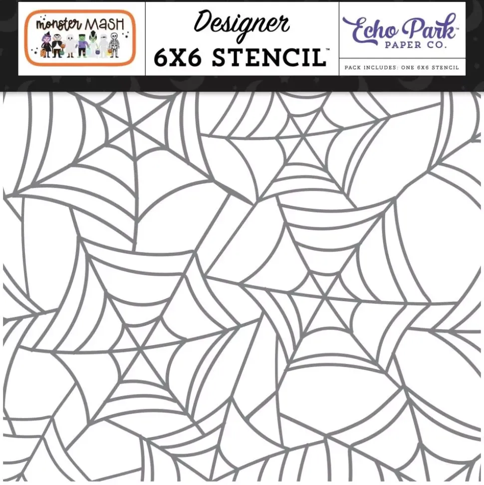 Stencil Creepy Crawly Web Monster Mash Echo Park