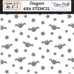 Stencil Fright Night Bats Monster Mash Echo Park