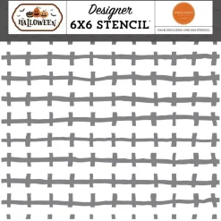 Stencil Spooky Scary Stitch Halloween Carta Bella