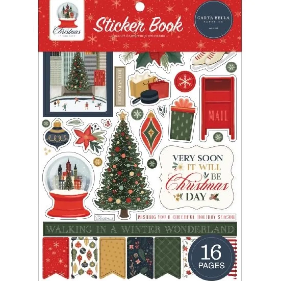 Sticker Book Christmas in the City Carta Bella
