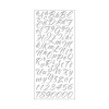 Stickers Abecedario Brush Stroke Silver Sticko
