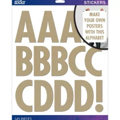 Stickers Abecedario Kraft Futura Regular XL Sticko