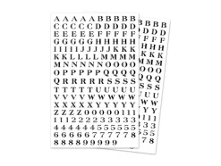 Stickers Abecedario Mini Negro MultiCraft