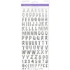 Stickers Abecedario Silver Caps Font MultiCraft
