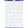 Stickers Abecedario Silver Futura Sticko