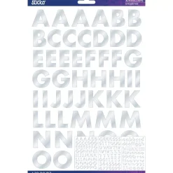 Stickers Abecedario Silver Futura Sticko
