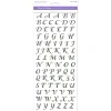 Stickers Abecedario Transparente Black Script MultiCraft