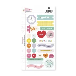 Stickers Baby M va al cole Lora Bailora