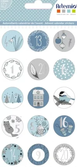Stickers Calendario Cosy Christmas Artemio