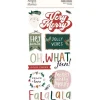 Stickers Foam Boho Christmas Simple Stories