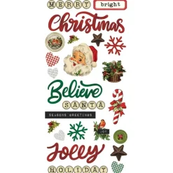 Stickers Foam Simple Vintage Dear Santa Simple Stories