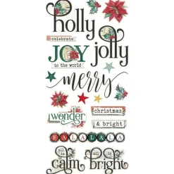 Stickers Foam Simple Vintage 'Tis The Seasons Simple Stories