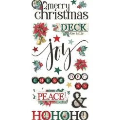 Stickers Foam Simple Vintage 'Tis The Seasons Simple Stories