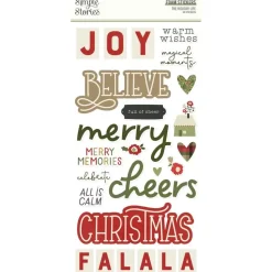 Stickers Foam The Holiday Life Simple Stories