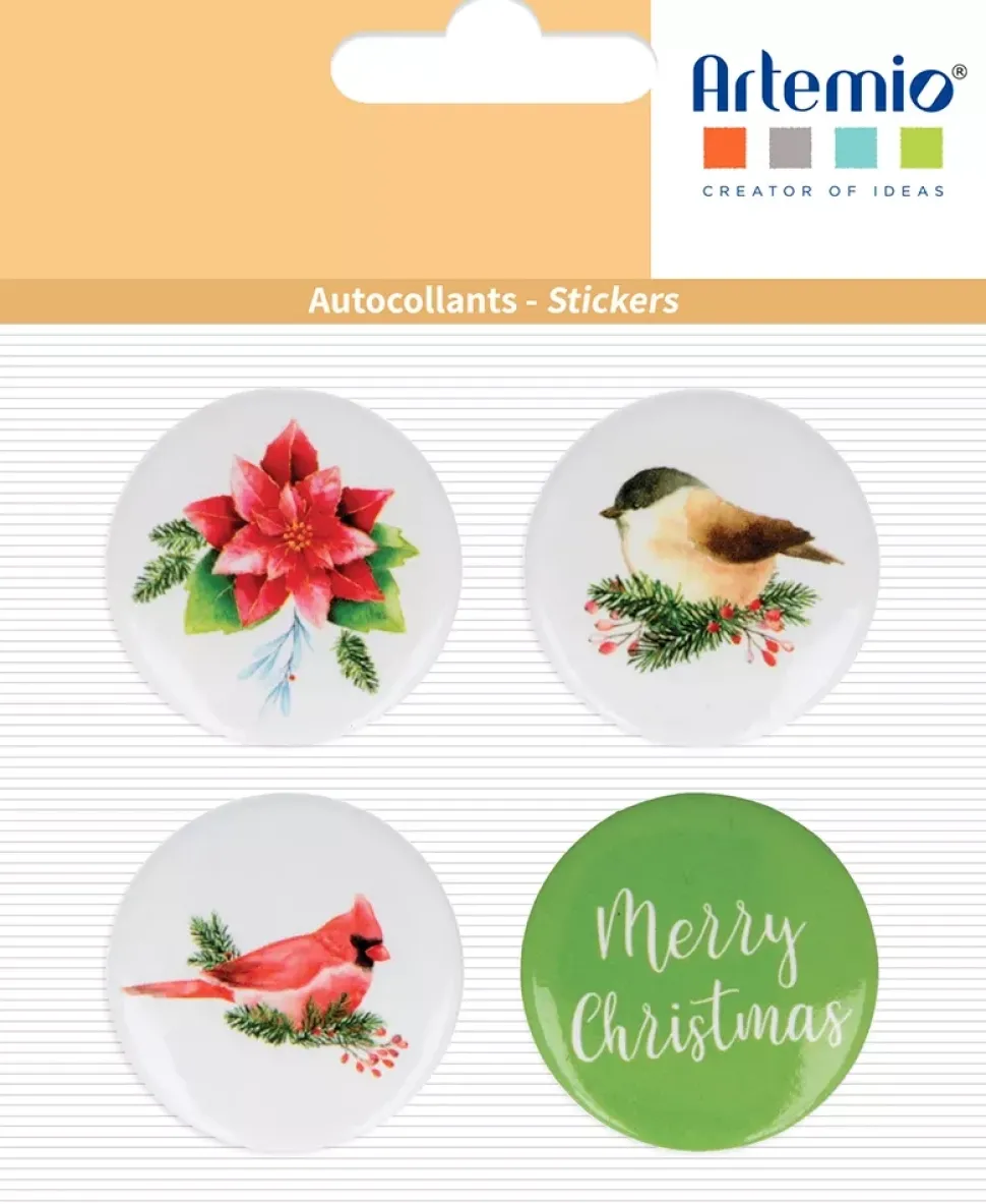 Stickers Metal Christmas Berries Artemio