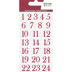 Stickers Números Rojos Artemio