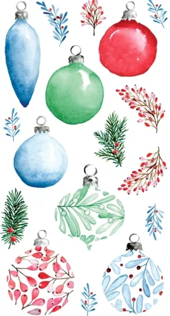 Stickers transparentes Bolas de Navidad Christmas Berries Artemio