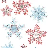 Stickers transparentes Copos de Nieve Christmas Berries Artemio