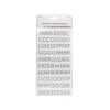 SUPER OFERTA **40%** Abecedario adhesivo Skinny de Glitter Silver Simply Creative
