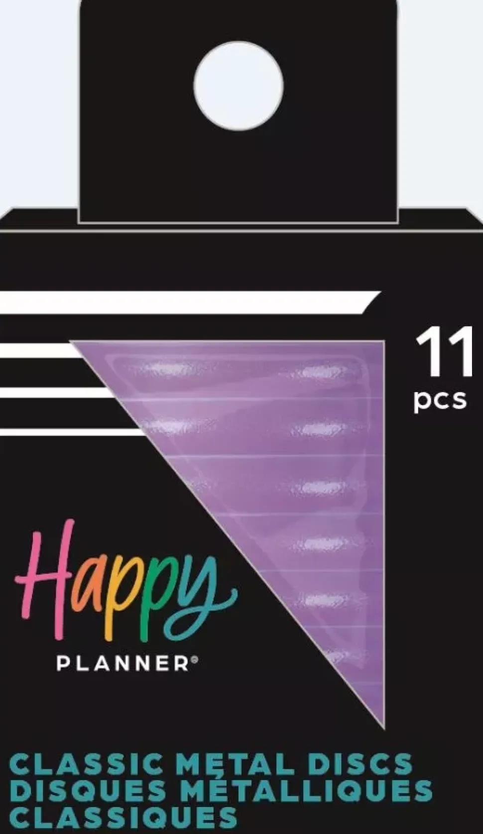 SUPER OFERTA **40%** Anillas Metálicas M Whisteria Pearl Powder Para Happy Planner