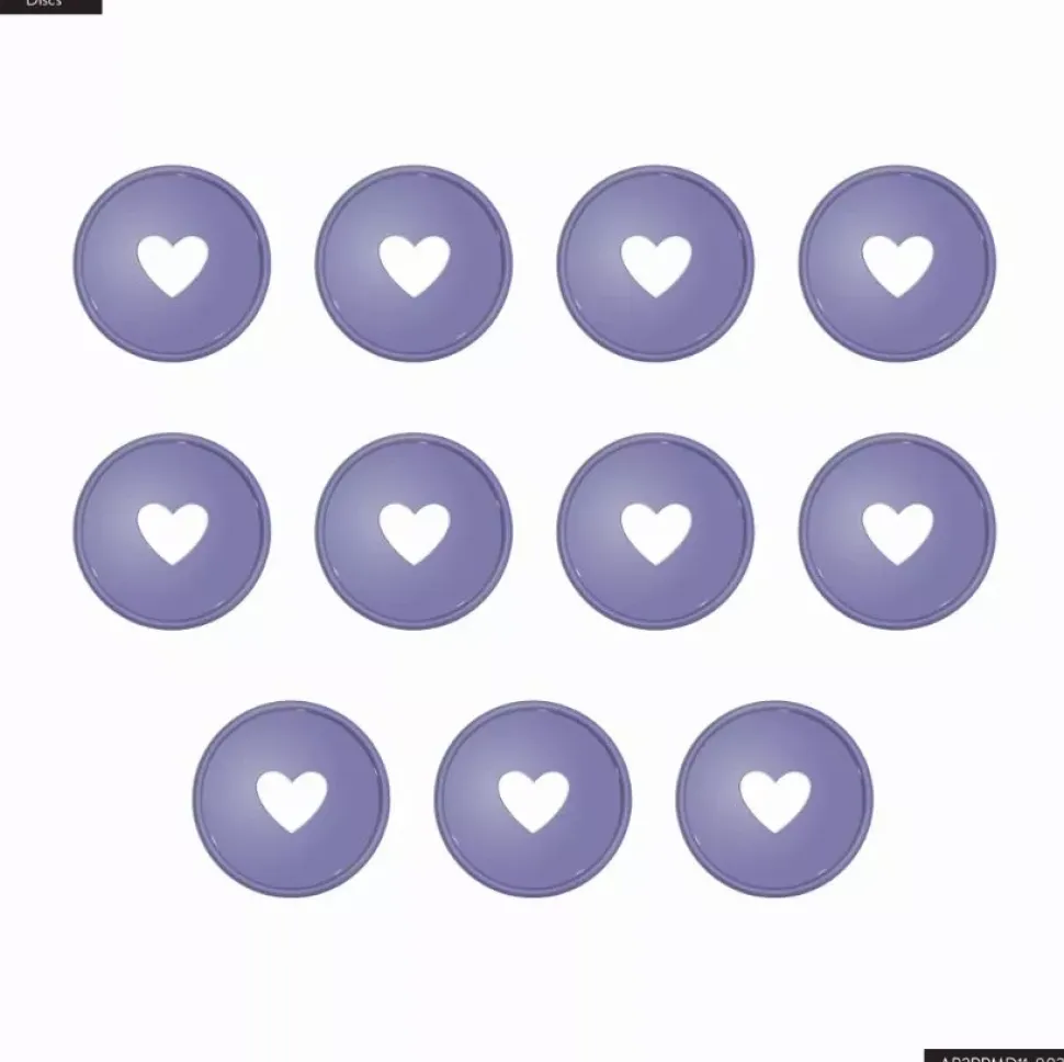 SUPER OFERTA **40%** Anillas Metálicas M Whisteria Pearl Powder Para Happy Planner