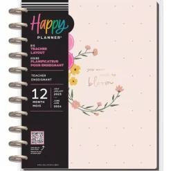 SUPER OFERTA **40%** Big Teacher Cottagecore Florals Happy Planner