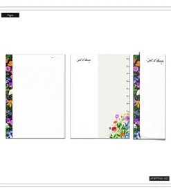 SUPER OFERTA **40%** Bloque de hojas Folded Moody Blooms Big Happy Planner