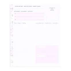 SUPER OFERTA **40%** Bloque de hojas Daily Check-in Classic Happy Planner