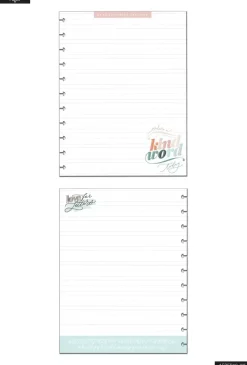 SUPER OFERTA **40%** Bloque de Hojas Big Love Letters Happy Planner