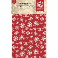 SUPER OFERTA **40%** Bolsillo Christmas para Traveler's Notebook Echo Park