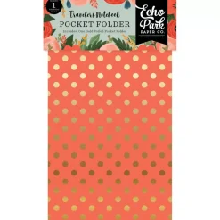 SUPER OFERTA **40%** Bolsillo melocotón Full Bloom para Traveler's Notebook Echo Park