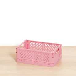 SUPER OFERTA **40%** Caja de Almacenamiento Plegable Pequeña Rosa Craftelier