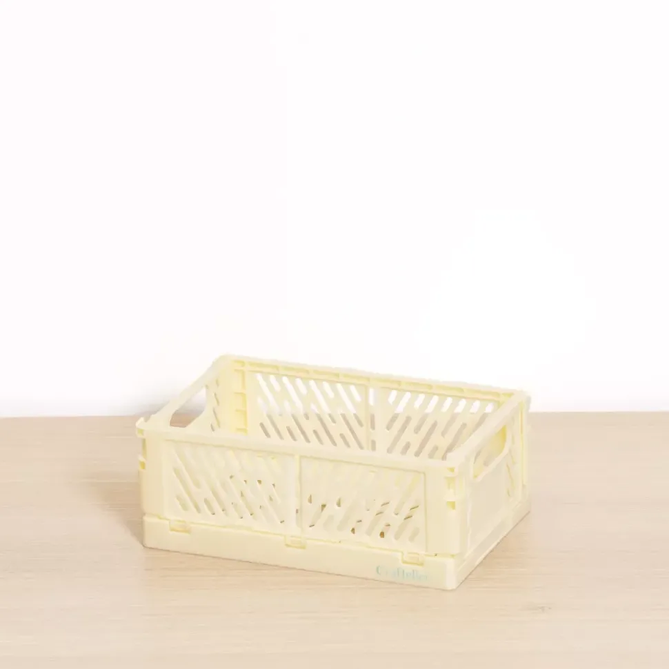 SUPER OFERTA **40%** Caja de Almacenamiento Plegable Pequeña Amarilla Craftelier