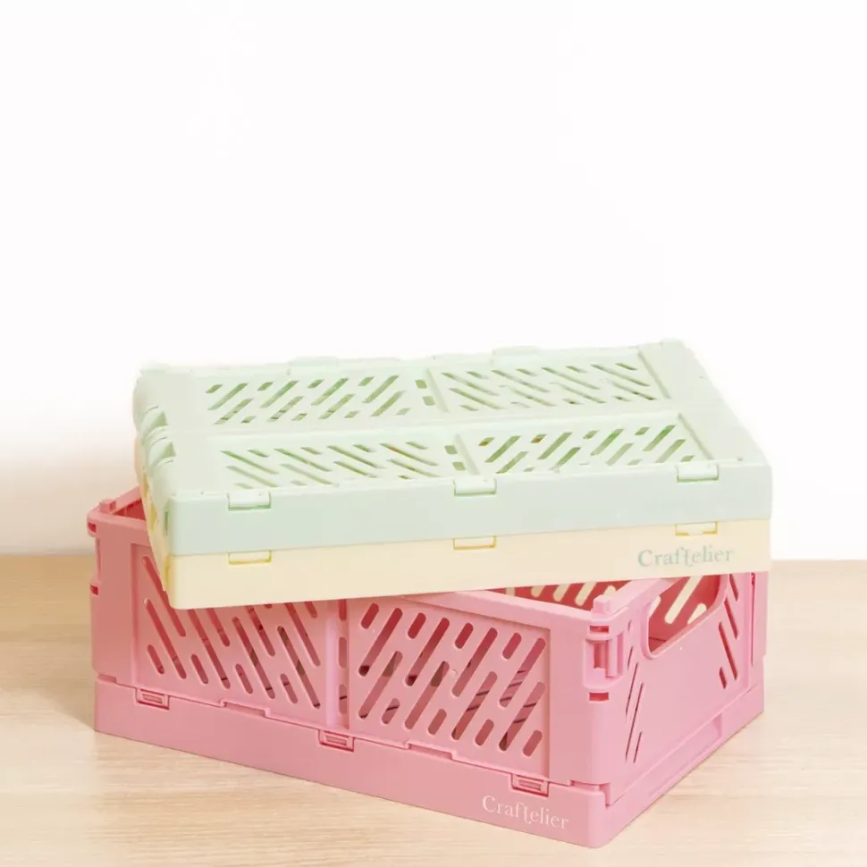 SUPER OFERTA **40%** Caja de Almacenamiento Plegable Pequeña Amarilla Craftelier