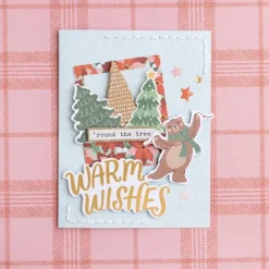 SUPER OFERTA **40%** Caja de Sobres y Postales Mittens & Mistletoe Crate Paper