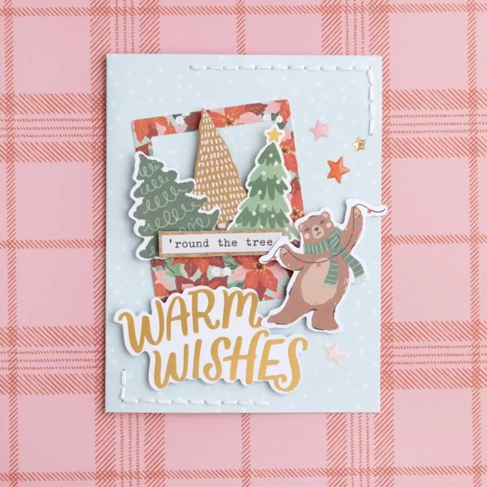 SUPER OFERTA **40%** Caja de Sobres y Postales Mittens & Mistletoe Crate Paper