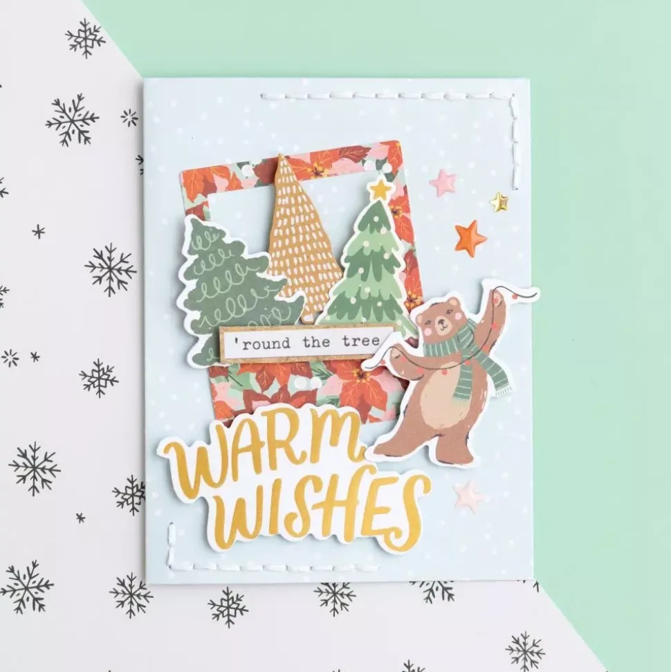 SUPER OFERTA **40%** Caja de Sobres y Postales Mittens & Mistletoe Crate Paper