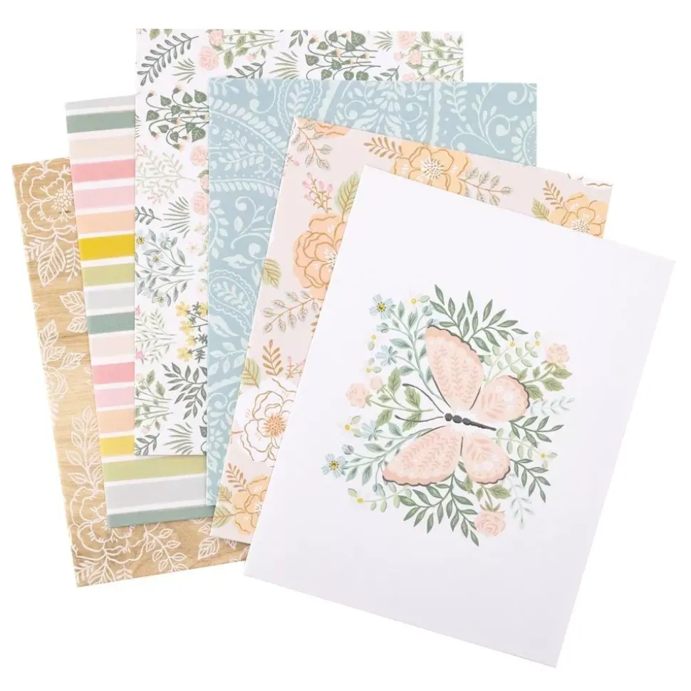 SUPER OFERTA **40%** Caja de Sobres y Postales Gingham Garden Crate Paper