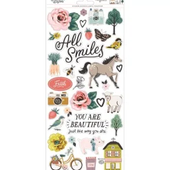SUPER OFERTA **60%** Cardstock Stickers Market Square Maggie Holmes