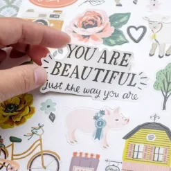 SUPER OFERTA **60%** Cardstock Stickers Market Square Maggie Holmes