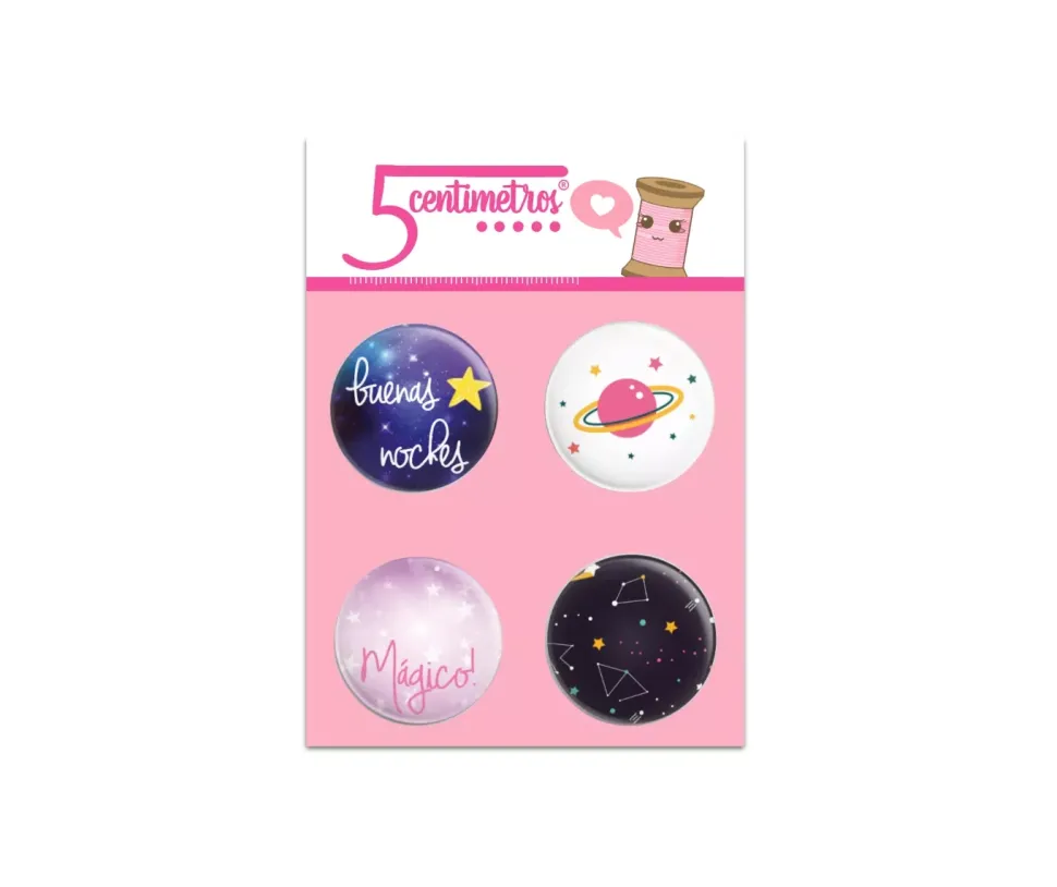 SUPER OFERTA **40%** Chapas Buenas noches 5centímetros