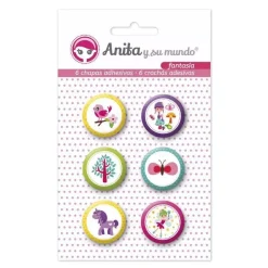 SUPER OFERTA **50%** Chapas Fantasía Anita y su mundo