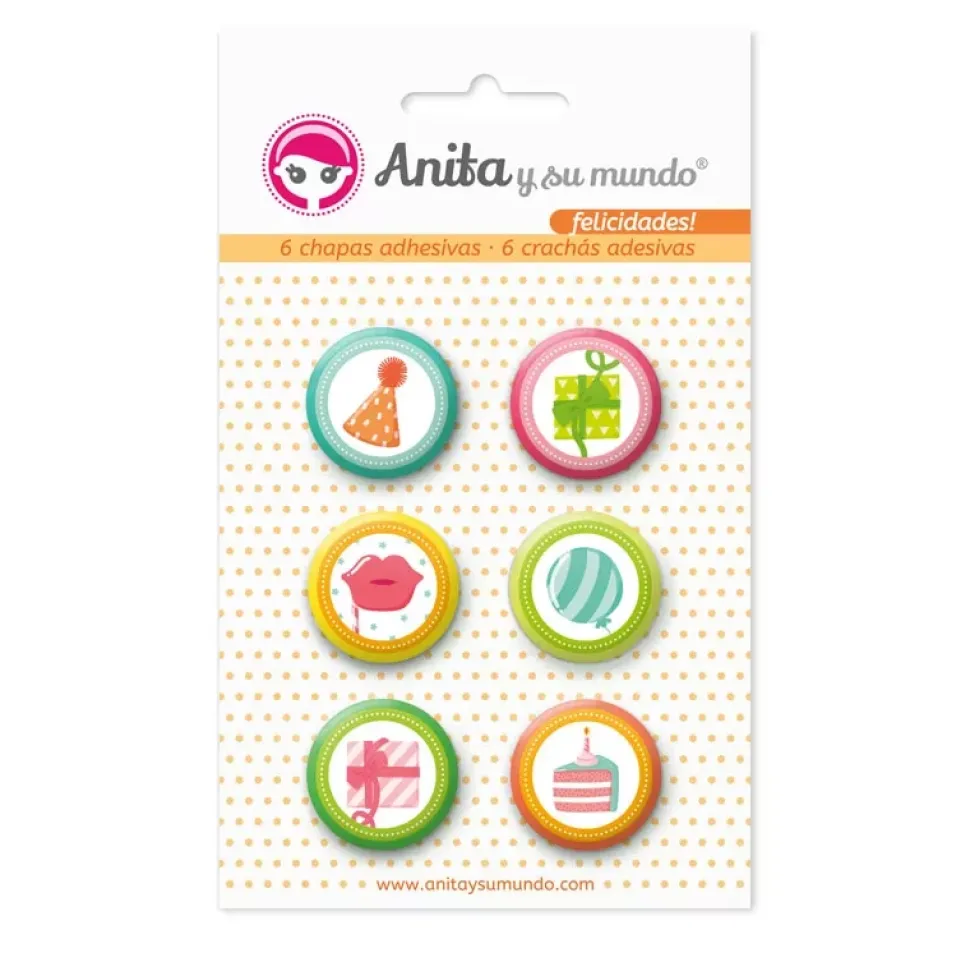 SUPER OFERTA **50%** Chapas Felicidades Anita y su mundo