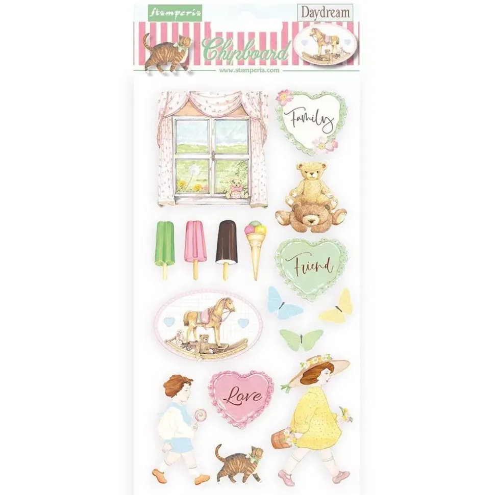 SUPER OFERTA **30%** Chipboard Stickers DayDream Stamperia