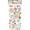SUPER OFERTA **30%** Chipboard Stickers Romantic Garden House Stamperia