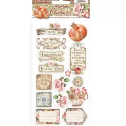 SUPER OFERTA **30%** Chipboard Stickers Casa Granada Stamperia