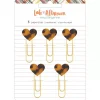 SUPER OFERTA **40%** Clips Heart Late Afternoon Amy Tangerine