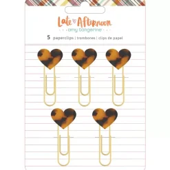 SUPER OFERTA **40%** Clips Heart Late Afternoon Amy Tangerine