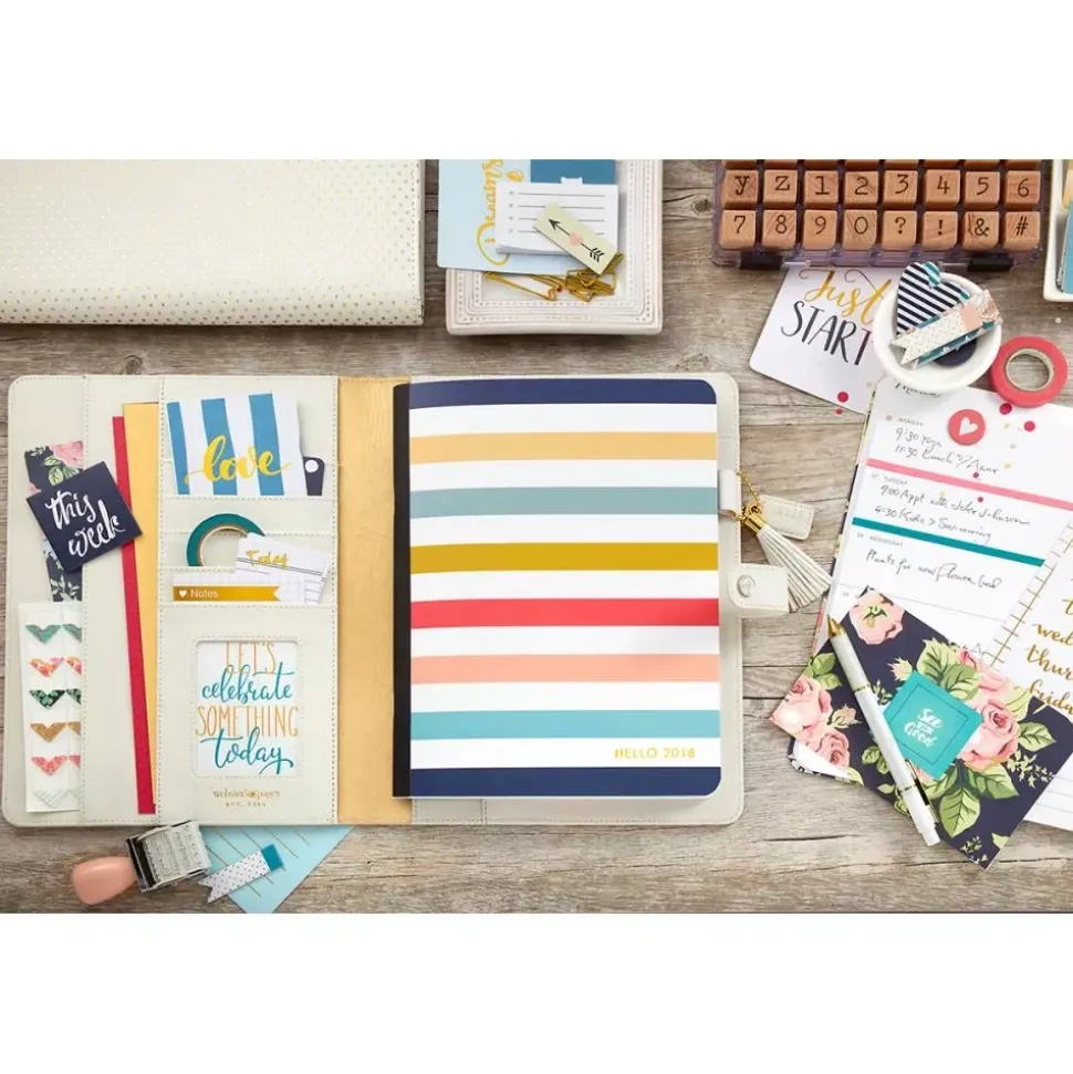 SUPER OFERTA **40%** Cuaderno de calendario Striped para Composition Planner