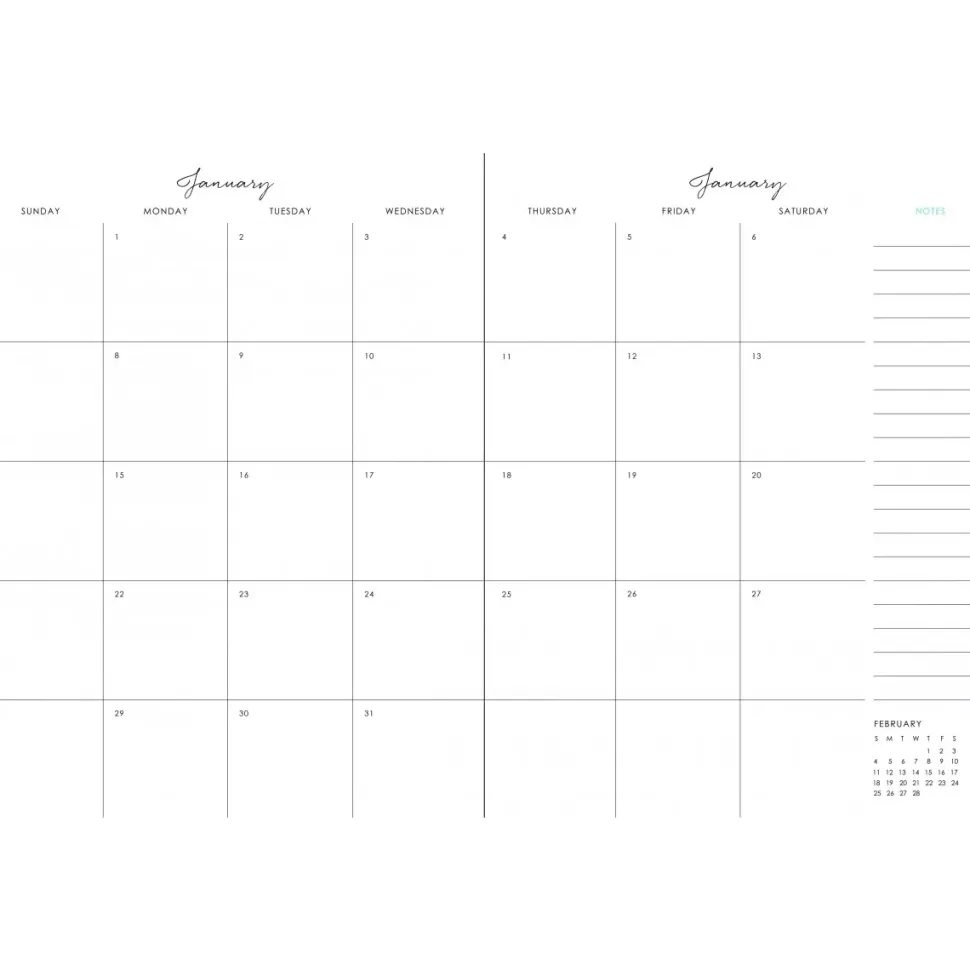 SUPER OFERTA **40%** Cuaderno de calendario Striped para Composition Planner